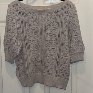 Tahari Light Gray Knit Sweater